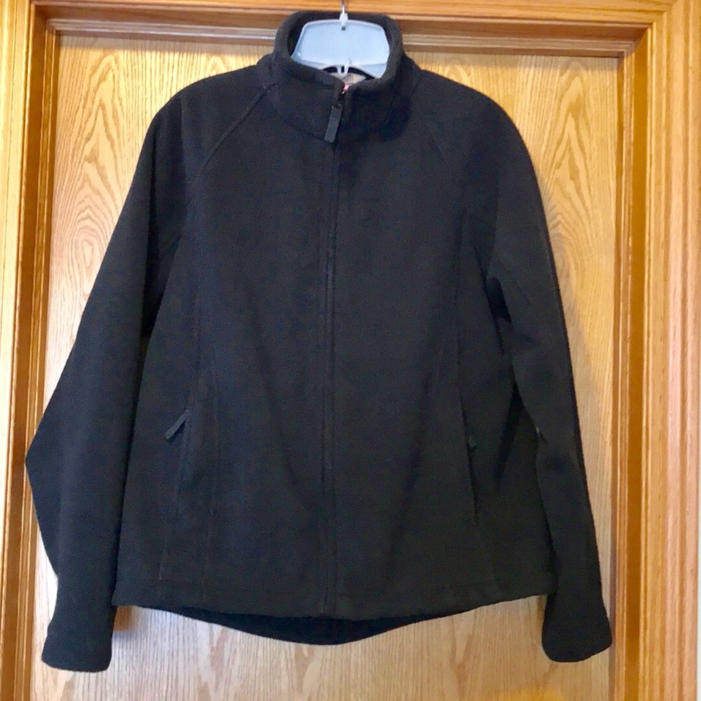 Duluth Trading Co women’s black size medium full zip up warm cozy fleece jacket